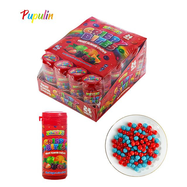 Vegan Halal Chewy Bottle Tube BRC OEM Skittle Millions Candies Import Sweets Chewy Caramelo Exotic Bonbon Chew Candy