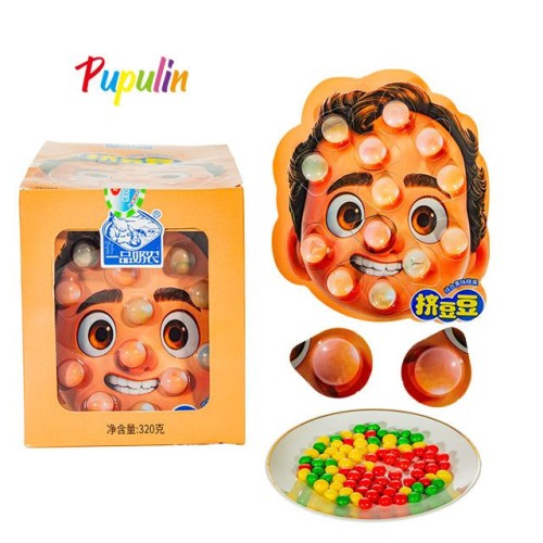 Tricky Brains Chewy Candy Pop a Pimple Candy Bean Game Play