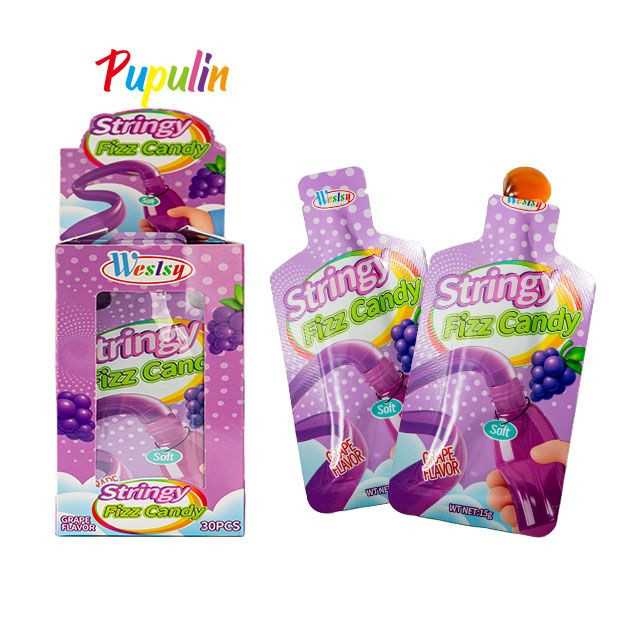 Liquid soft candy bag packing series+grape flavor