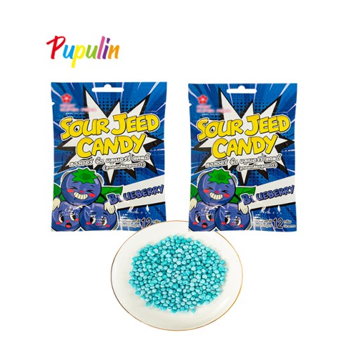 sour mini chewy candy 18g series+blueberry flavor