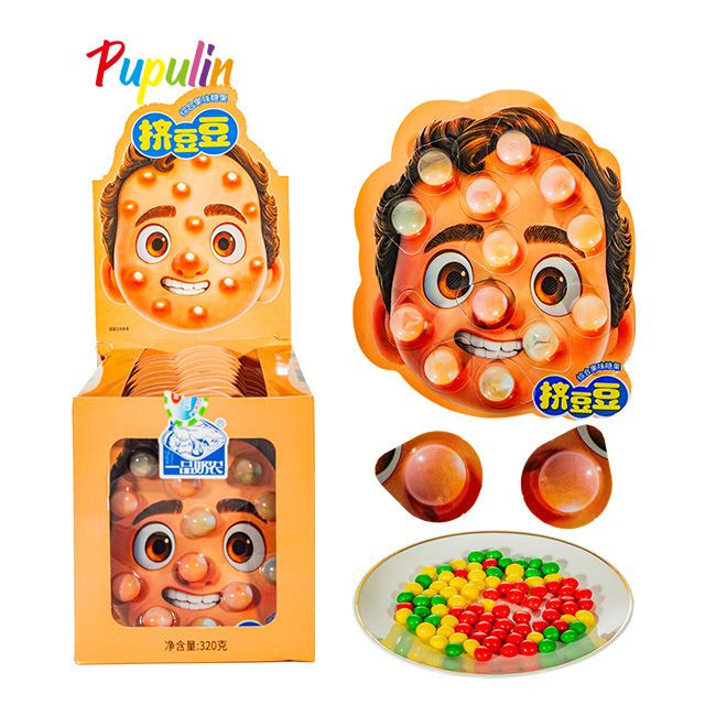 Tricky Brains Chewy Candy Pop a Pimple Candy Bean Game Play