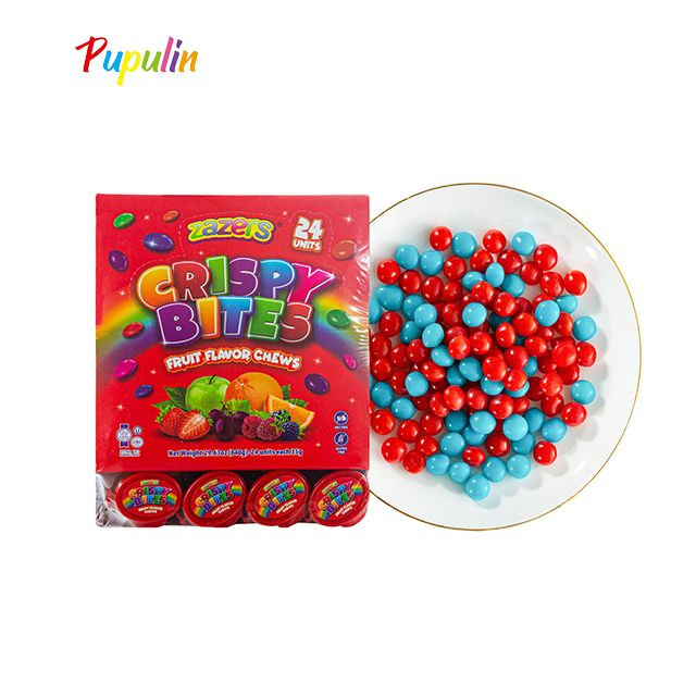 Vegan Halal Chewy Bottle Tube BRC OEM Skittle Millions Candies Import Sweets Chewy Caramelo Exotic Bonbon Chew Candy