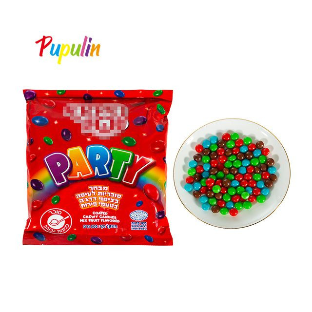 OEM Vegan Halal Chewy BRC 500G Pack Skittle Millions Candies with Exotic Bonbon Flavor Fruity Sweets Bag